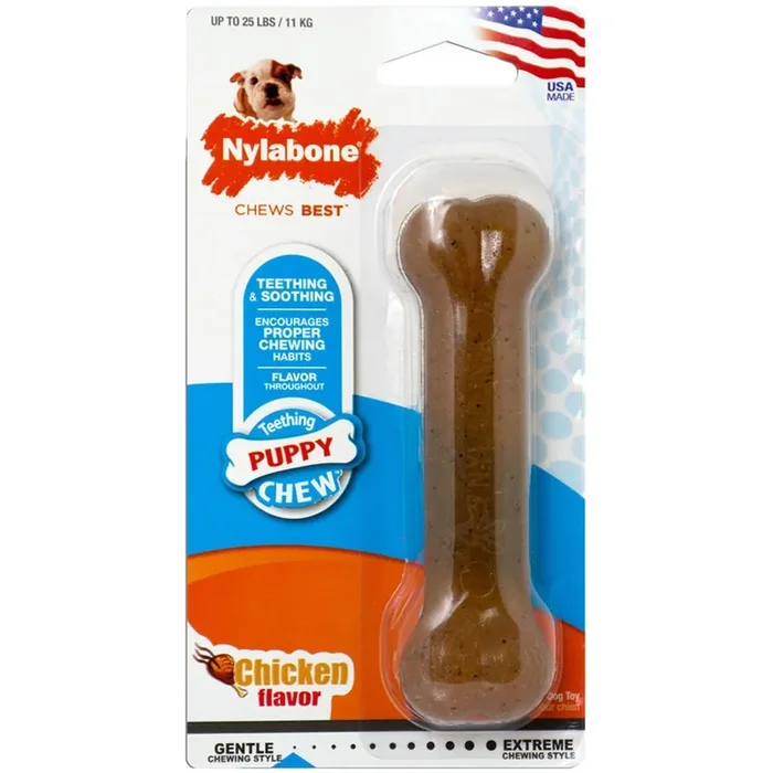 Dog toy Nylabone Puppybone – Chicken S [Size S]