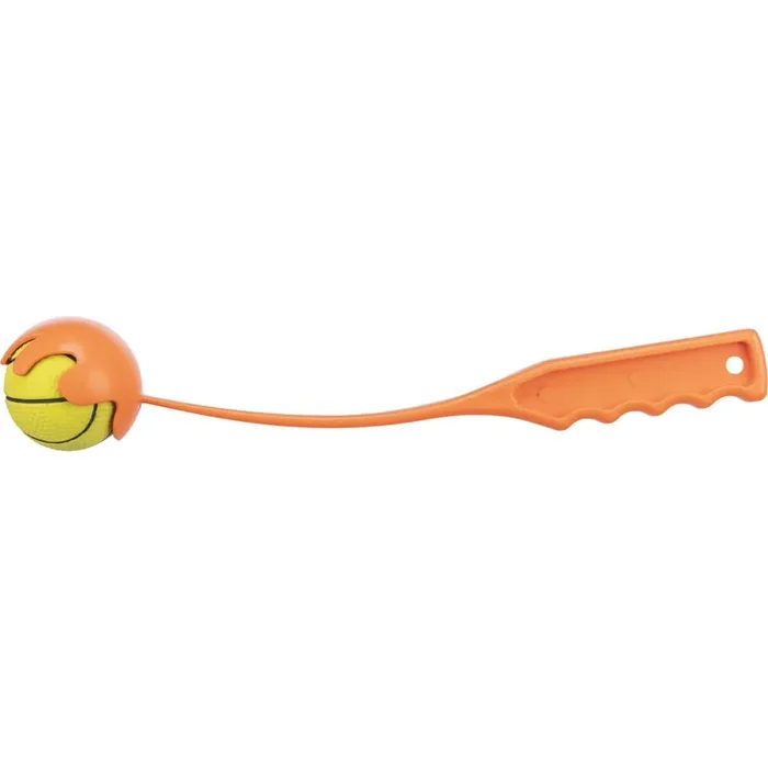 Dog toys catapult ball with plast/foam rubber ball Trixie