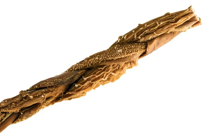 DogginStix Braided Beef Tripe Dog Chew, 12″