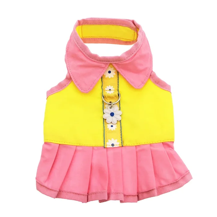 Doggles Flower Dress Harness – Yellow