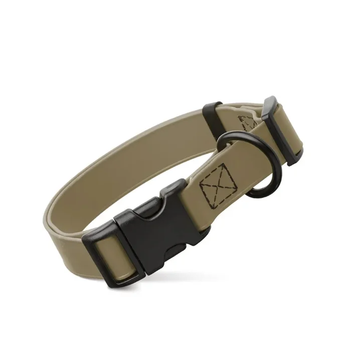 Dogline Biothane Waterproof Adjustable Dog Collar – Coyote Brown