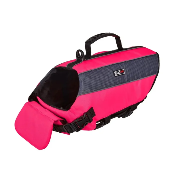 Dogline Dog Life Vest Flotation Device – Neon Pink