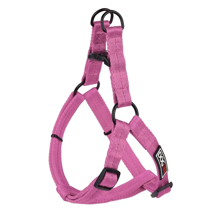 Dogline Flat Nylon Dog Harness – Hot Pink