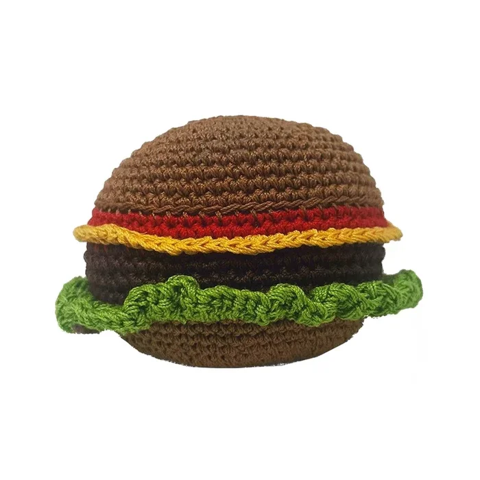 DOGO PAWer Crochet Dog Toy – Burger