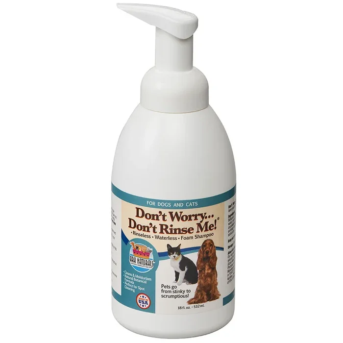 Don’t Worry…Don’t Rinse Me! Waterless Dog & Cat Shampoo