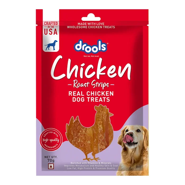 Drools Chicken Roast Strips Dogs Treats