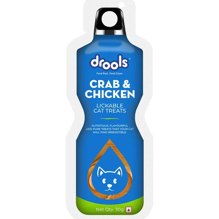 Drools Crab & Chicken Creamy Lickable Cat Treats