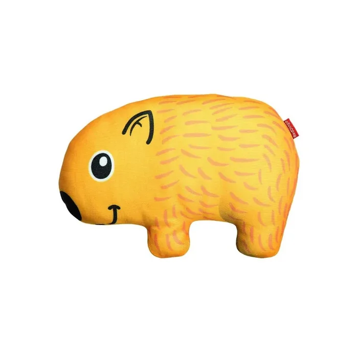Durable wombat dog toy Red Dingo