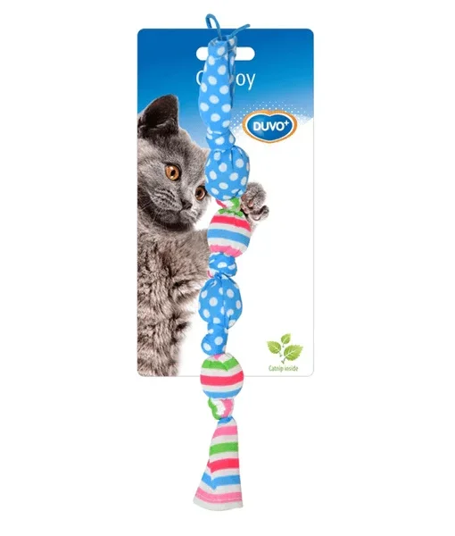 Duvo – Plush slinger with catnip leopard print