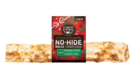 Earth Animal No-Hide® Seasonal Collection: Holiday Turkey & Cranberry Feast (small & medium chews)