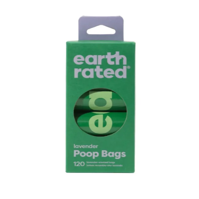 Earth Rated Lavender Scented Poop Bags – 120 Count