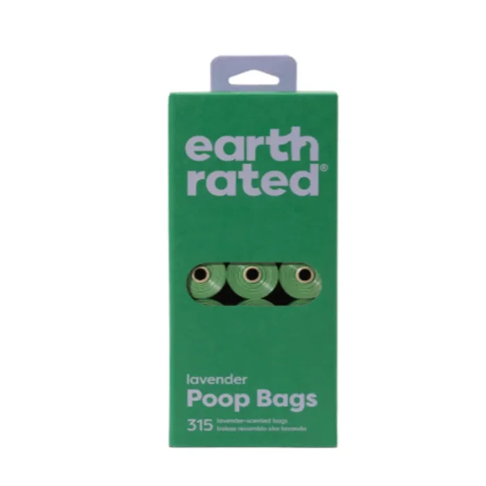 Earth Rated Lavender Scented Poop Bags – 315 Count