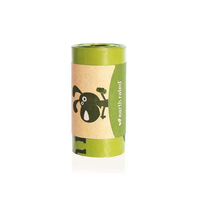 Earth Rated Poop Bags unsented refill roll single