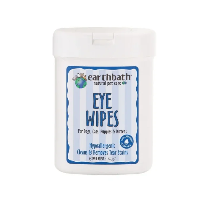 Earthbath Eye Wipes for Cats & Dogs (25pcs)