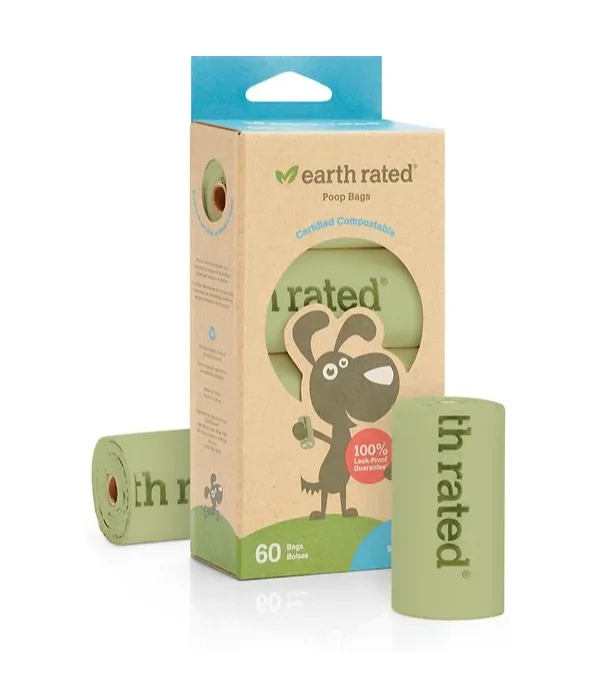 EarthRated Compostable Dog Poop Bags, 60 count