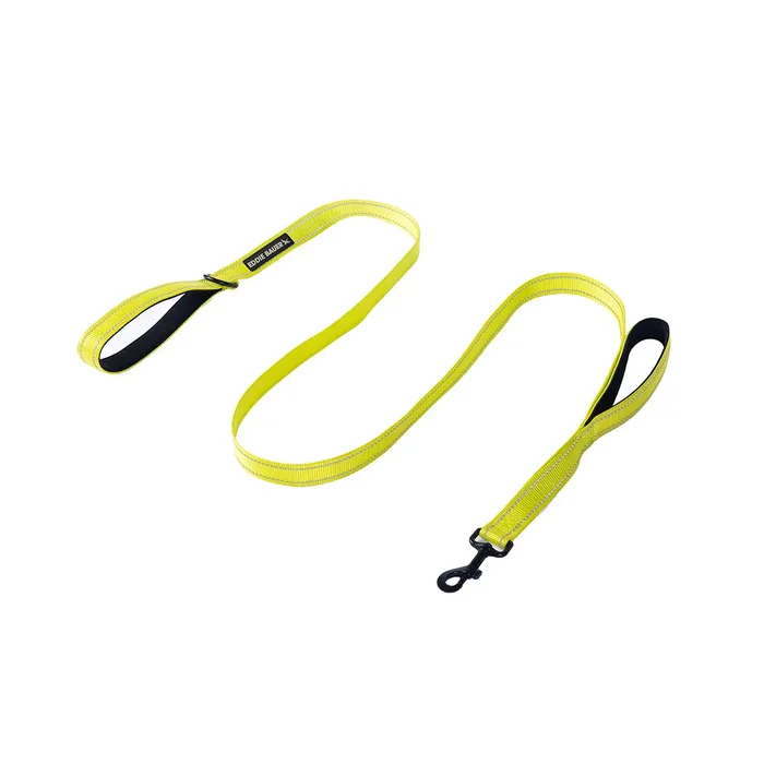 Eddie Bauer Flat Reflective Dog Leash with Neoprene Handle – Lime Green