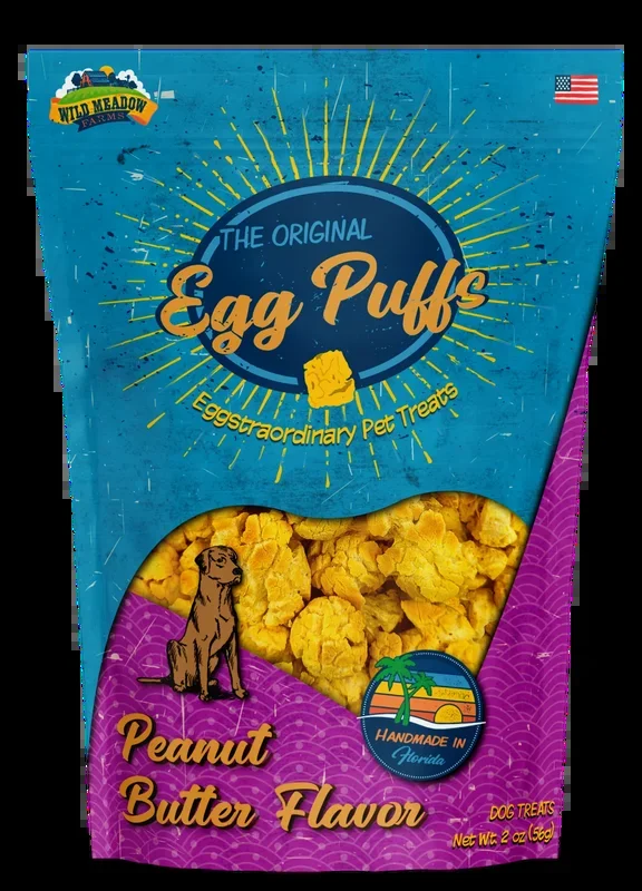 Egg Puffs Peanut Butter Flavor Dog Treats
