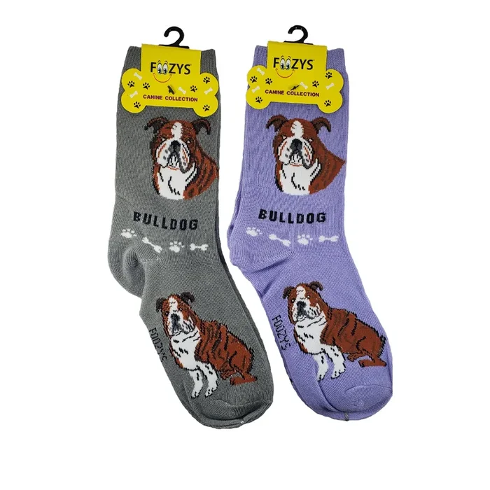 English Bulldog Women’s Crew Socks