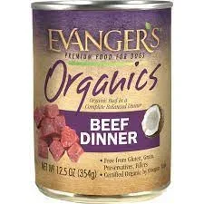 Evanger’s Organics Beef Dinner for Dogs 12.5 oz