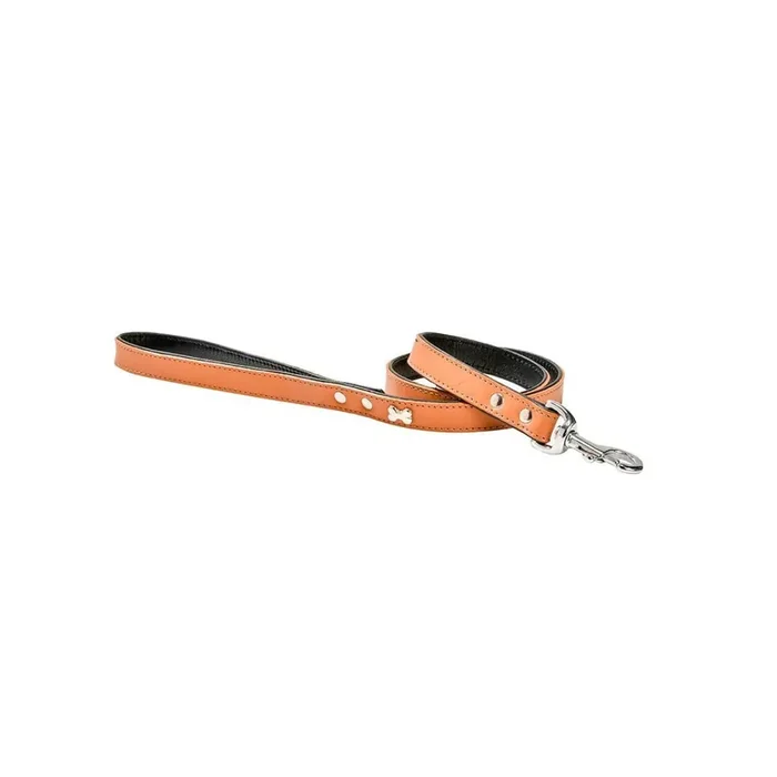 Extra soft leather dog leash Bobby [Size 1.2×100 cm]