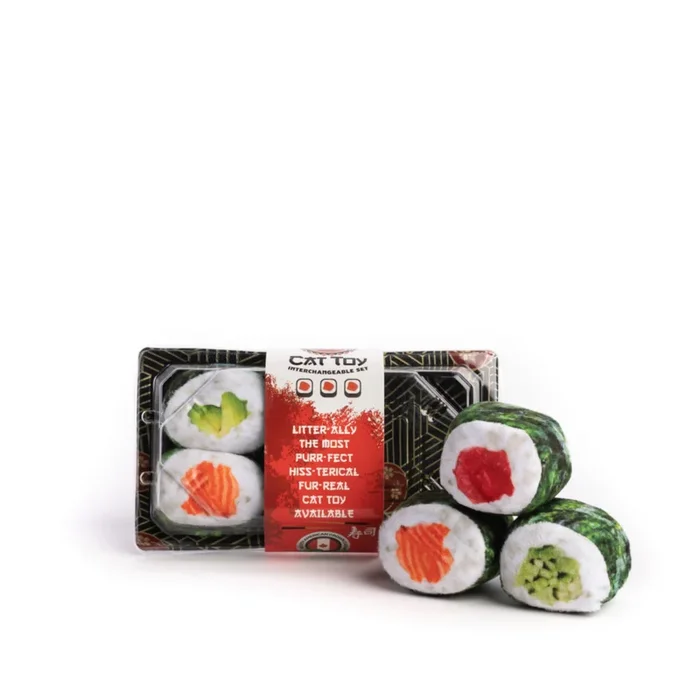 Fabcat Sushi Roll Cat Toys