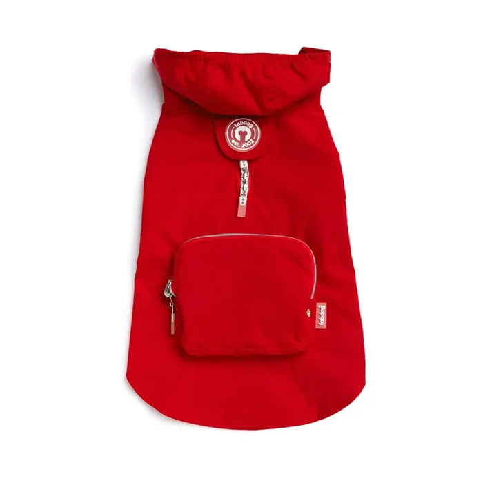 fabdog Dog Raincoat – Red