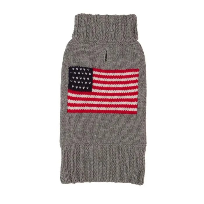 fabdog Flag Dog Sweater – Gray