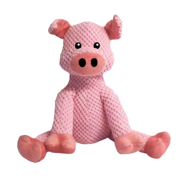 fabdog Floppy Friends Dog Toy – Pig