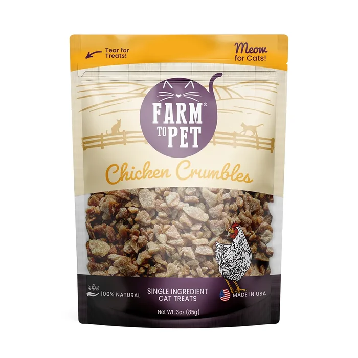 Farm To Pet Chicken Crumbles Cat Treats