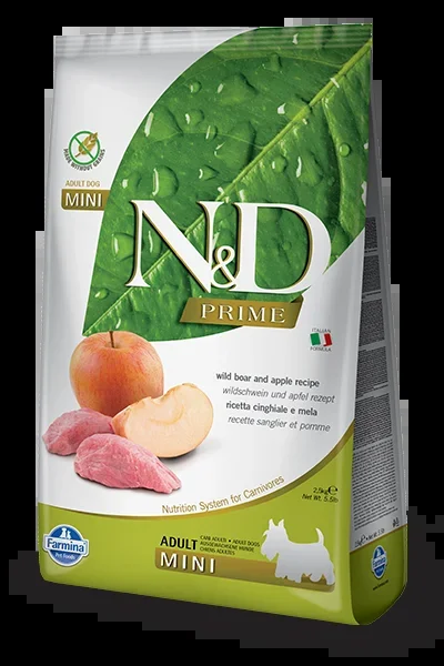 Farmina N&D Prime Formula Mini Wild Boar & Apple Adult Dog Food