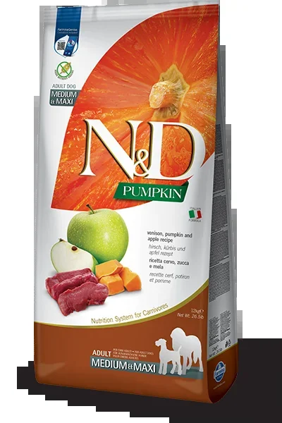 Farmina Venison & Apple Adult Medium & Maxi Dry Dog Food