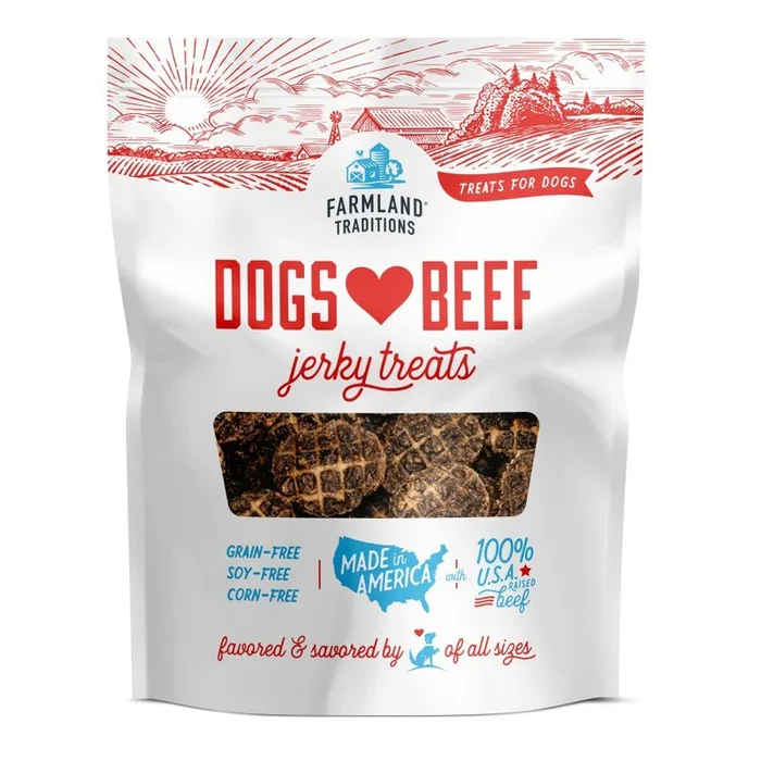 Farmland Traditions Dogs Love Beef Jerky Dog Treats 13.5-oz