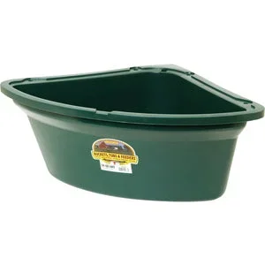 Feeder Bucket Corner Fence 26-Quart Poly Green