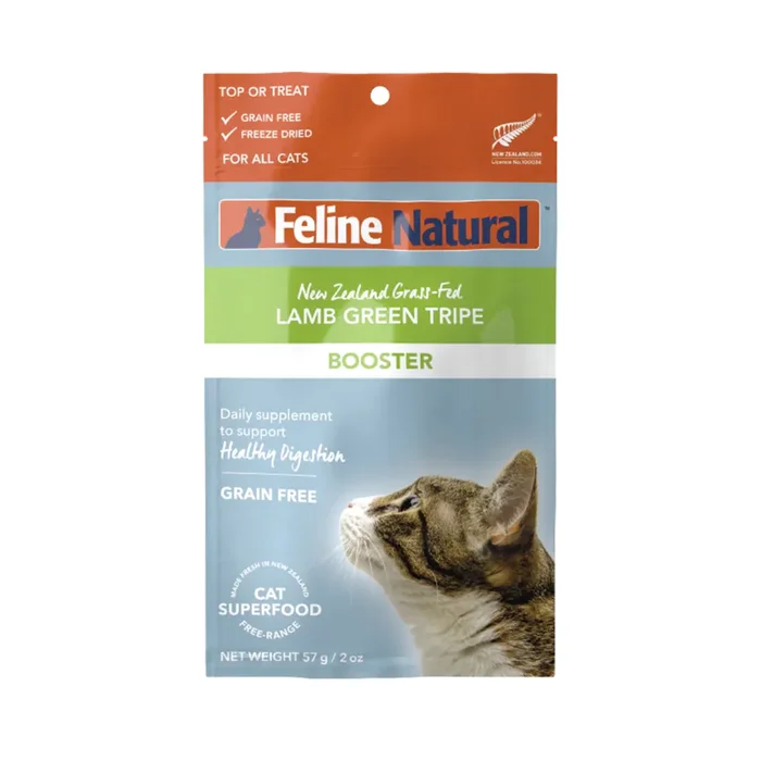 Feline Natural Freeze-Dried Cat Food Booster – Lamb Green Tripe