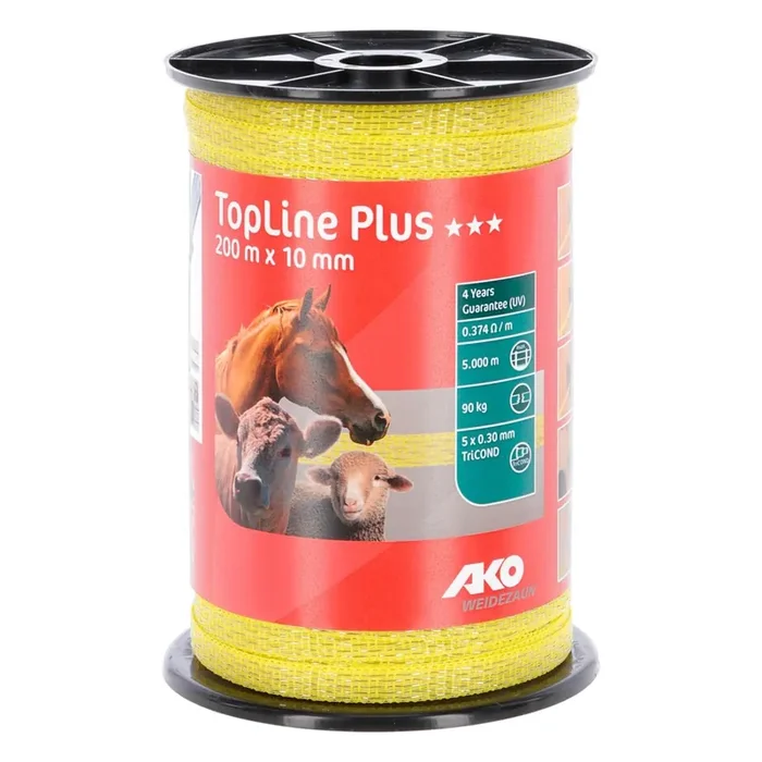 Fence tape Ako TopLine plus [Size 200 m/10 mm]