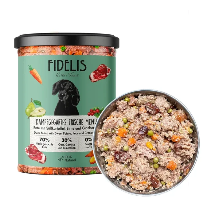 Fidelis Cooked Duck Menu Wet Food Jar