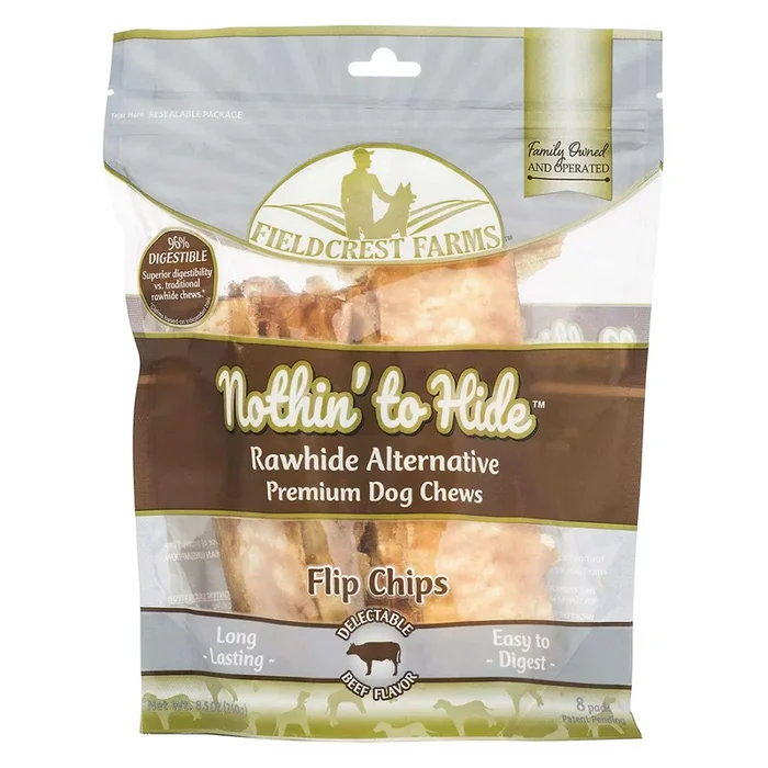 Fieldcrest Farms Nothin’ to Hide Flip Chips Dog Treats – Beef