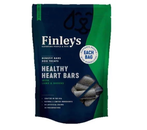 Finley’s Healthy Heart Soft Chew Benefit Bars Dog Treats