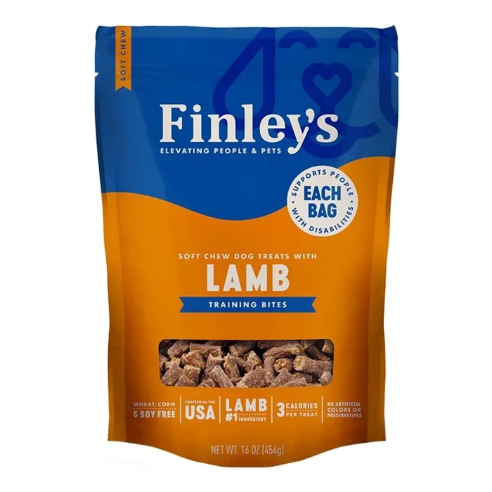 Finley’s Soft Chew Training Bites Dog Treats Lamb Recipe 16-oz