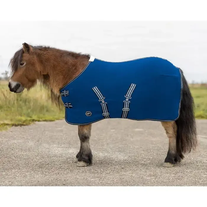 Fleece blanket for shetlands with strap QHP