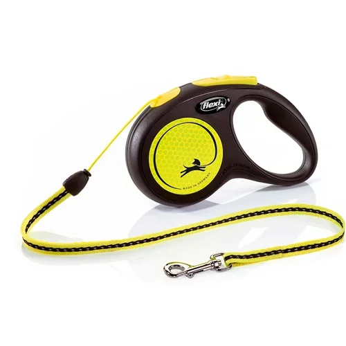 FLEXI CORREA RETRACTIL NEW NEON S CORD 5M YELLOW