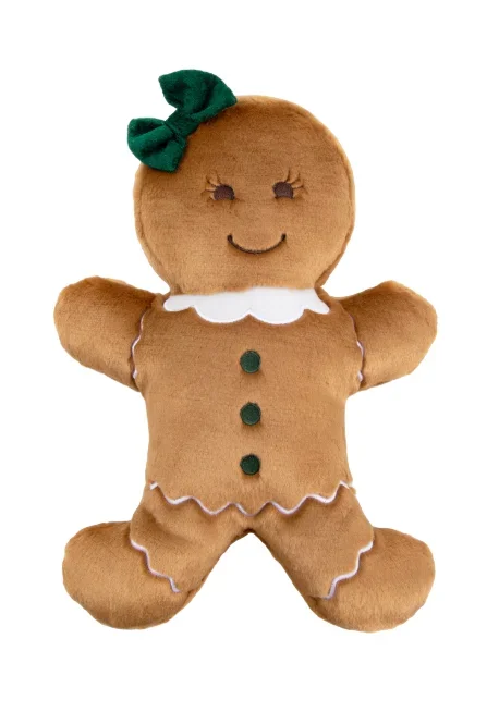 Fluff & Tuff “Betty Gingerbread Girl” Holiday Toy, Large & Extra Large Dogs
