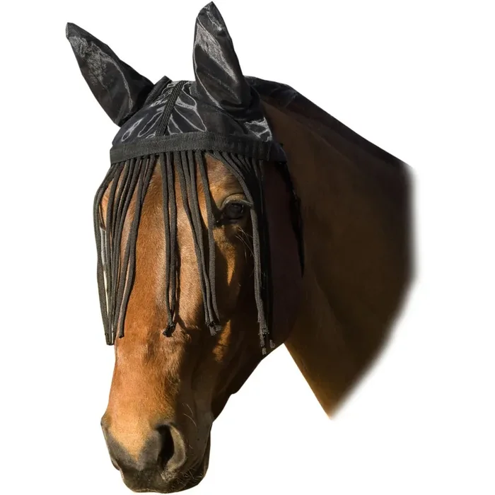 Fly mask with earmuffs for horses USG
