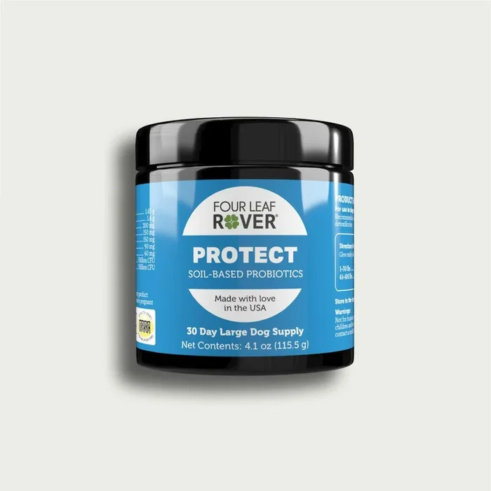 Four Leaf Rover Protect – Soil-Based Probiotics for Dogs