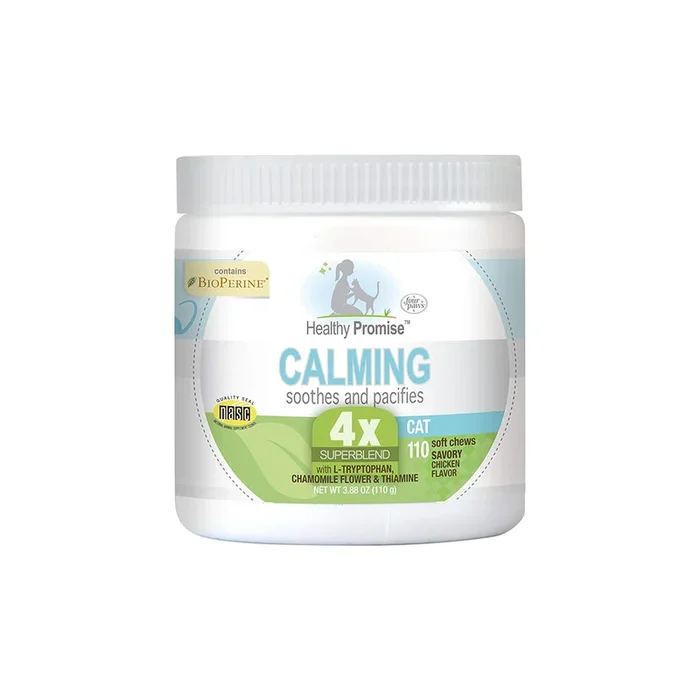Four Paws Healthy Promise Cat Calming Soft Chews Savory Chicken 110 Count 3.88-oz