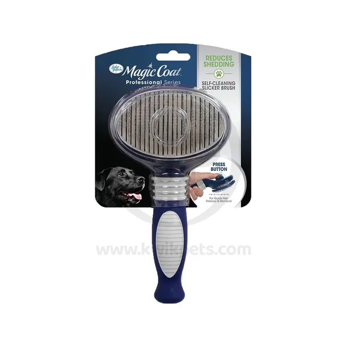 Four Paws Magic Coat Self-Cleaning Slicker Brush for Dogs One Size