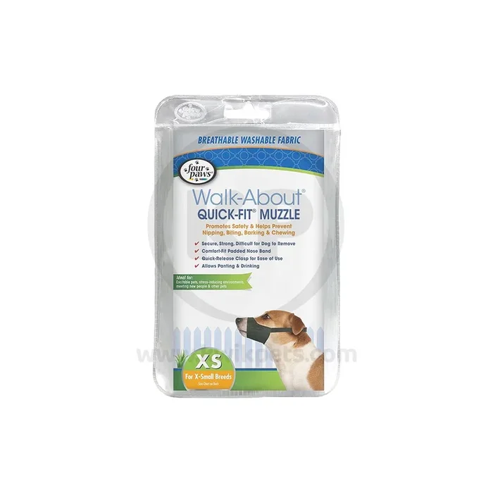 Four Paws Walk-About Quick-Fit Dog Muzzle Small