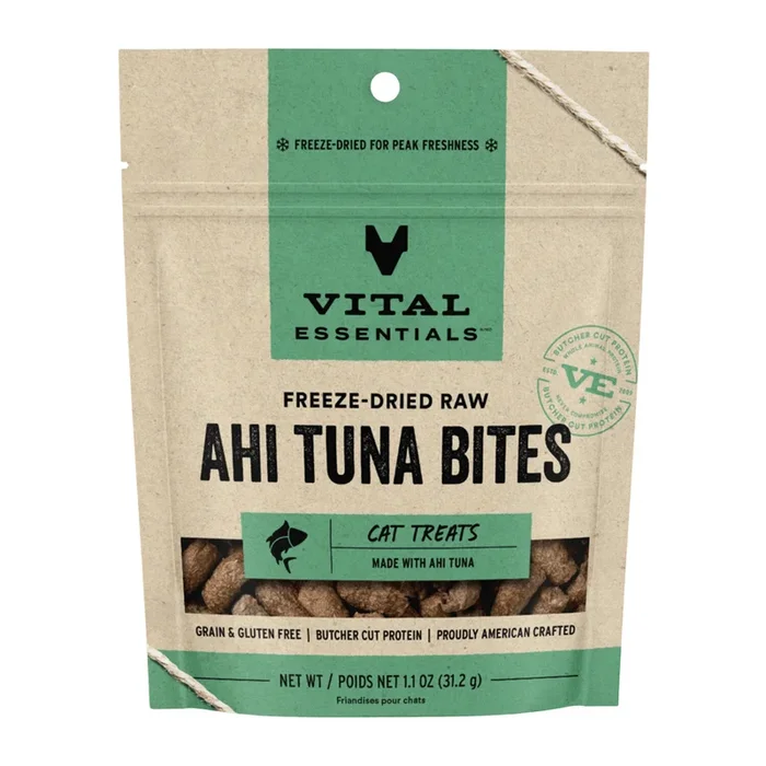 Freeze Dried Cat Treat – Ahi Tuna Bites – 1.1 oz