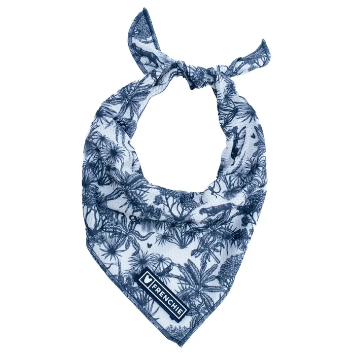 Frenchie Cooling Bandana – Toile- Blue