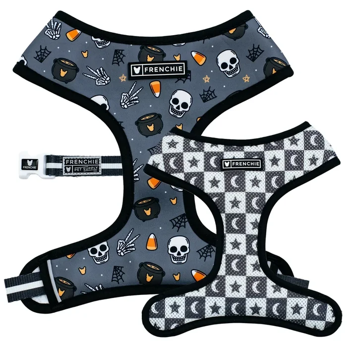 Frenchie Duo Reversible Harness – Black Magic
